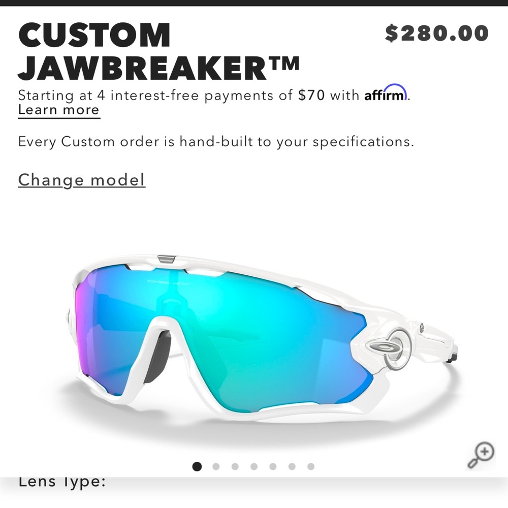 Custom Oakley jawbreaker sunglasses